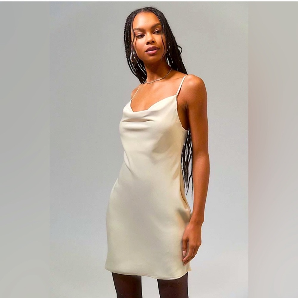 NWT UO Mallory Cowl Neck Slip Dress - Medium